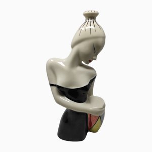 Botella para mujer con tambor de porcelana de Canova, años 80