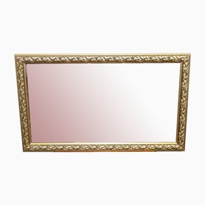 Espejo de pared vintage grande con adornos biselados en oro