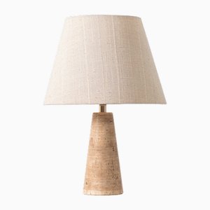 Vintage Travertine Table Lamp, 1960s