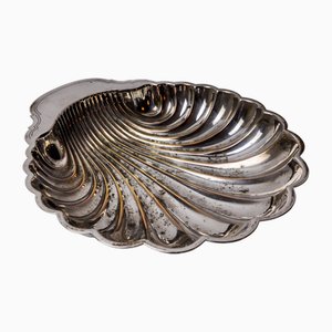 Silver-Plated Shell Vide Poche, Spain, 1970s