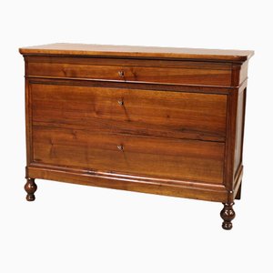 Antique Italian Charles X Chest of Drawers in Walnut