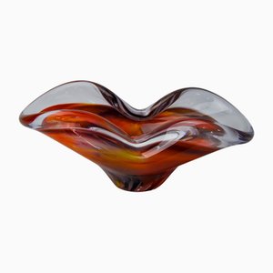 Multicolored Sommerso Ashtray in Murano Glass attributed to Seguso, Italy, 1970s