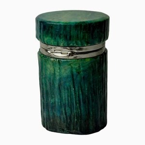 Turquoise Alabaster Cigarette Box attributed to Romano Bianchi, Italy, 1970s