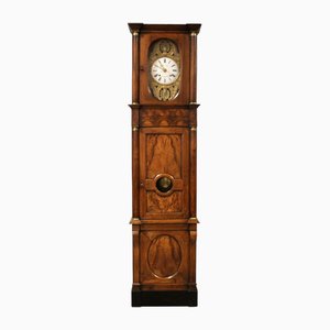 Horloge Pendule Empire Antique en Noyer