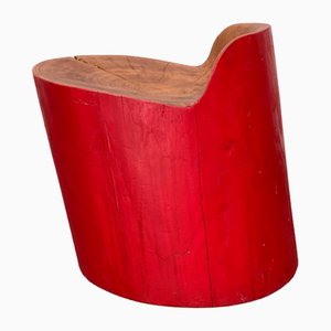 Deutscher Holzhocker von Hirnholz Design