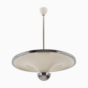 Lampadario Bauhaus a luce indiretta attribuito a Ias, anni '20