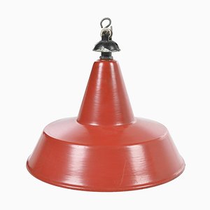 Industrial Red Pendant Lamp