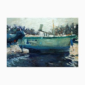 Julian Rowe, Flaring Light, 2023, Coastal Oil Painting