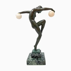 Bailarina de pelota Art Déco de Marcel-André Bouraine, años 30