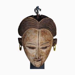 Antique Carved Wooden Face Mask