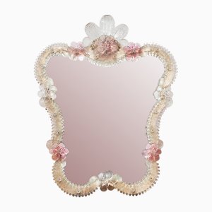 Murano Flower Mirror, 1950s