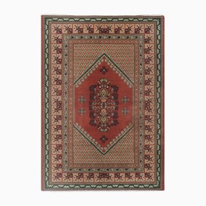 Handknotted Moroccan Red Pile Rug, 1960s