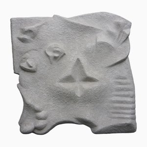 Escultura de pared antroposófica de cemento de Armin Naldi, década de 2000