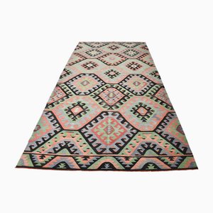 Türkischer Vintage Kelim Teppich aus Wolle
