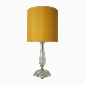 Table Lamp in Murano Glass and Italy Fabric from Seguso, 1940s