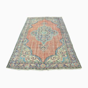 Oushak Faded Anatolian Rug, 1960