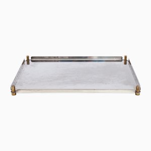 Silver Plated Tray by Ettore Sottsass for Cleto Munari, 1990s