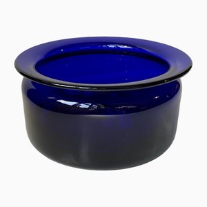 Danish Modern Saphire Blue Bowl by Michael Bang for Holmegaard, 1970s