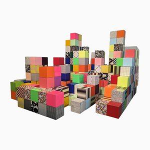 Ex Show Magnetic Coloured Cubes by Paul Kelley, Set of 10