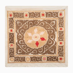 Asiatischer Vintage Suzani Bestickter Wandbehang