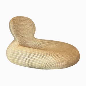 Armlehnstuhl aus Korbgeflecht von Carl Öjerstam für Ikea