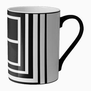 Black Mug in Ceramic by Tondo Fiorentino