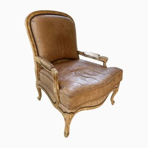 Fauteuil en Cuir avec Accoudoirs