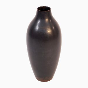 Dark Blue Floor Vase by Carl-Harry Stålhane for Rörstrand, 1950s