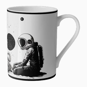 Astronaut Mug in Ceramic by Tondo Fiorentino