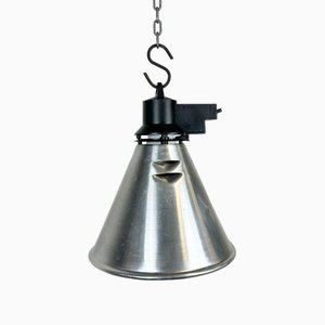 Small French Industrial Aluminium Pendant Lamp, 1960s