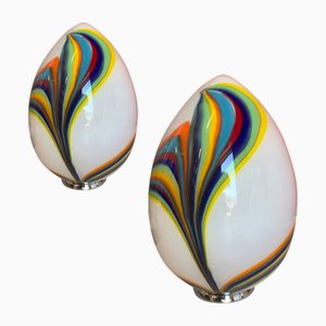 Lampade Egg in vetro di Murano di Simoeng, set di 2