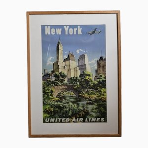 Póster vintage de Nueva York, años 80, Impresión digital
