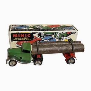 Minic Boxed Clockwork Log Lorry from Tri-ang