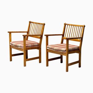 Oregon Pine Easy Chairs by Yngve Ekström for Swedese, Sweden, 1950s, Set of 2