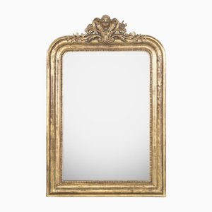 19th Century Louis Philippe Mirror with Small Heart Crest