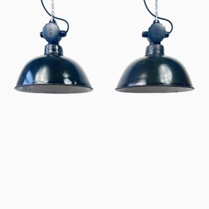 Factory Lamps from Bolkop, DDR, Set of 2