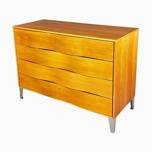 Italian Wood and Metal Chest of Drawers, 1980s