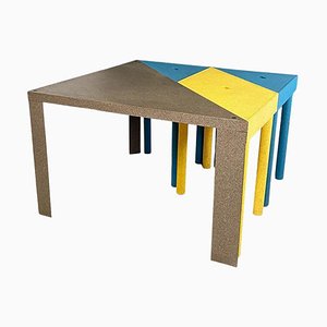 Massimo Morozzi zugeschriebener Italienischer Tangram Modular Tisch für Cassina, 1990er