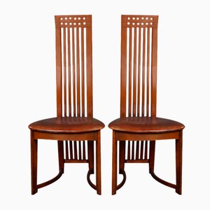 Art Nouveau Style Dining Chairs, Set of 6