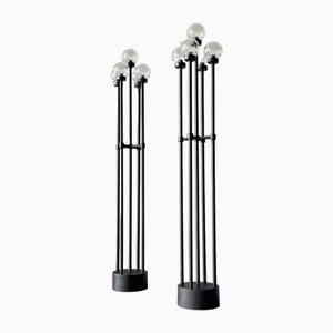 Italian Metal Floor Lamps, Set of 2