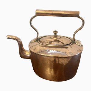 Large George III Oval Shaped Copper Kettle, 1800s