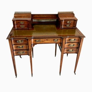 Victorian Freestanding Inlaid Writing Desk from Maple & Co., 1880s