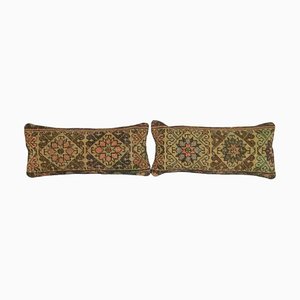 Cojines de alfombra turcos vintage. Juego de 2