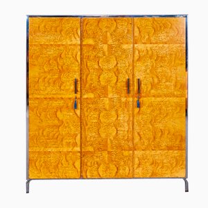 Bauhaus 3 Doors Wardrobe by Robert Slezak, Former Czechoslovakia, 1930s