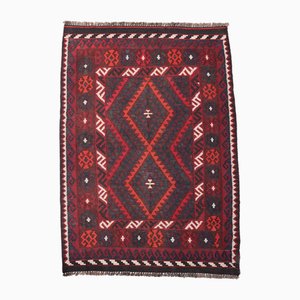 Alfombra Kilim afgana vintage tejida a mano, años 80