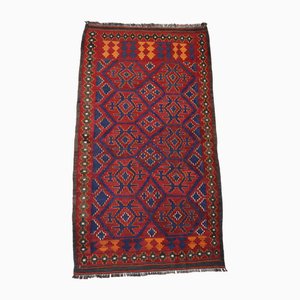 Alfombra Kilim afgana vintage tejida a mano, años 80