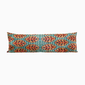 Housse de Coussin Longue Velours Ikat