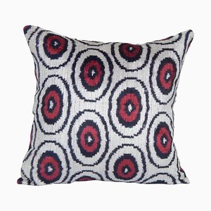 Housse de Coussin Ikat en Velours de Soie Boho