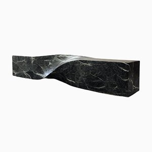 Medium Soul Sculpture Marble Bench by Veronica Mar