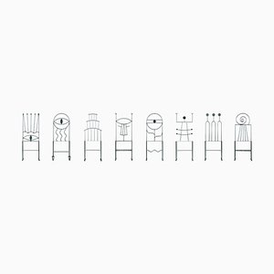 Surrealist Collection Chairs by Qvinto Studio, Set of 8